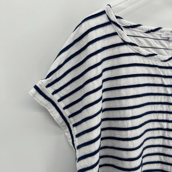 T by Talbots Striped Short Sleeve Shirts Casual Top White Plus Size 3X *Lot of 2 - Picture 9 of 14